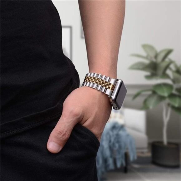 Compatible with Apple Watch Band Series 9 49mm 45mm 44mm 42mm, Stainless Steel main image 5